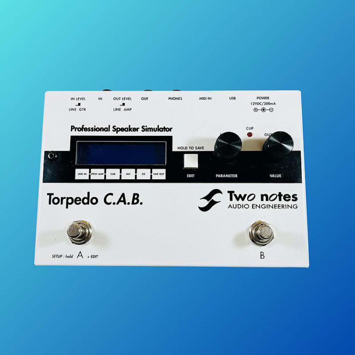 Two Notes Torpedo C.A.B. Speaker Simulator Pedal 2010s White/Black