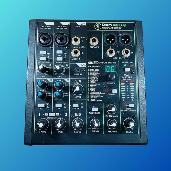 Mackie ProFX6v3 6-Channel Effects Mixer