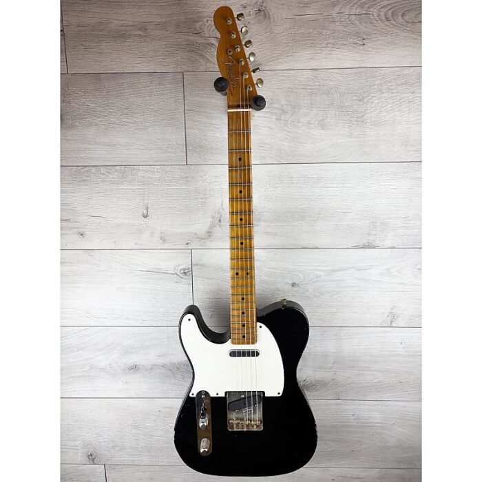 Fender Custom Shop Masterbuilt Todd Krause W25 52 Telecaster Relic Black Left Hand Maple Neck, Black