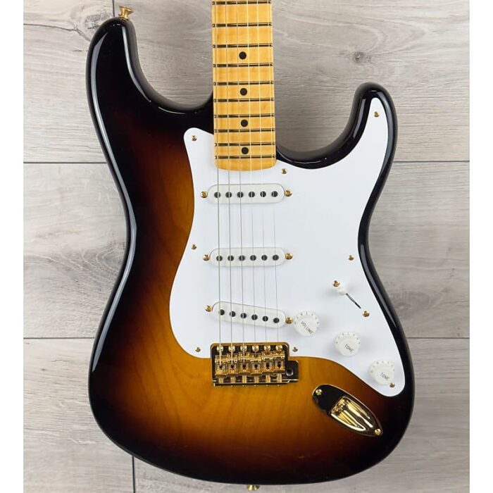 Fender Custom Shop Limited Edition Masterbuilt Austin MacNutt 70th Anniversary 1954 Stratocaster Deluxe Closet Classic, Wide Fade 2-Color Sunburst - Image 3