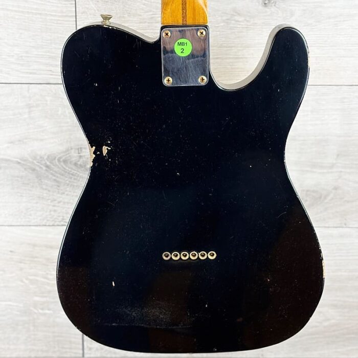 Fender Custom Shop Masterbuilt Todd Krause W25 52 Telecaster Relic Black Left Hand Maple Neck, Black - Image 6