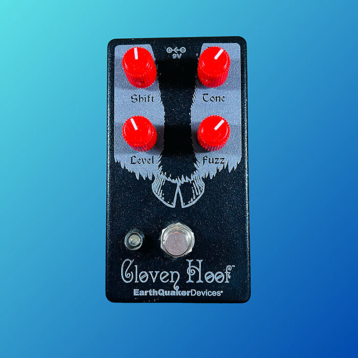 EarthQuaker Devices Cloven Hoof Fuzz Grinder 2015 - 2017 Silver / Red Print