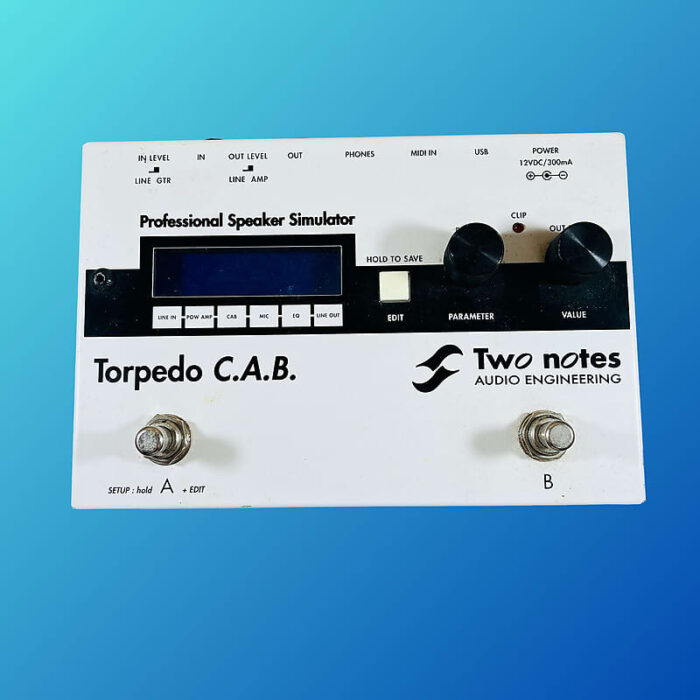 Two Notes Torpedo C.A.B. Speaker Simulator Pedal 2010s White/Black