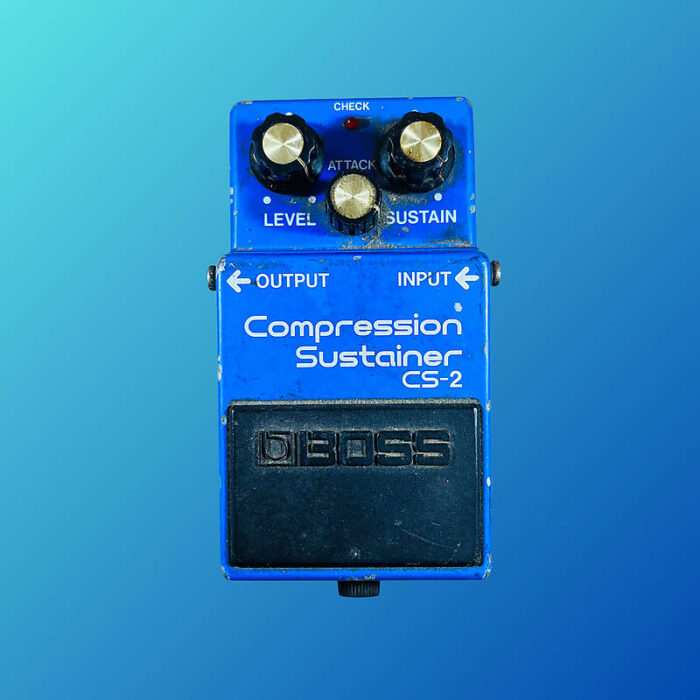 Boss CS-2 Compression Sustainer (Black Label) 1981 - 1986 Blue