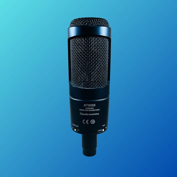 Audio-Technica AT2035 Large Diaphragm Cardioid Condenser Microphone 2010s Black - Image 2