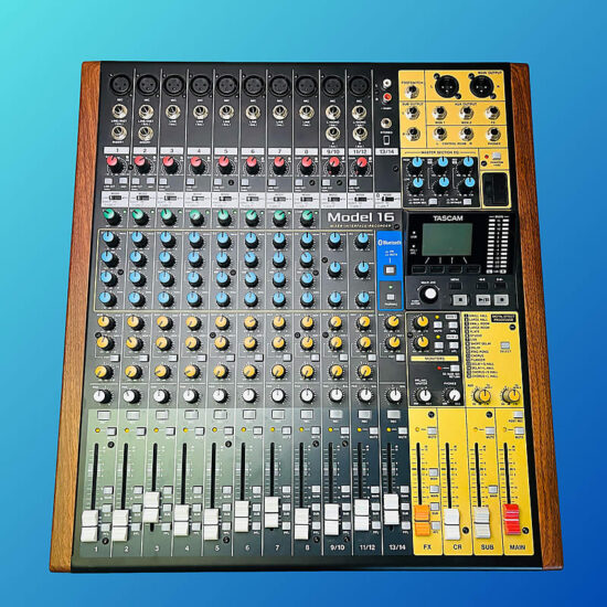 TASCAM Model 16 Multitrack Recorder / Mixer / Audio Interface 2019 - Present Black with Wood Cheeks