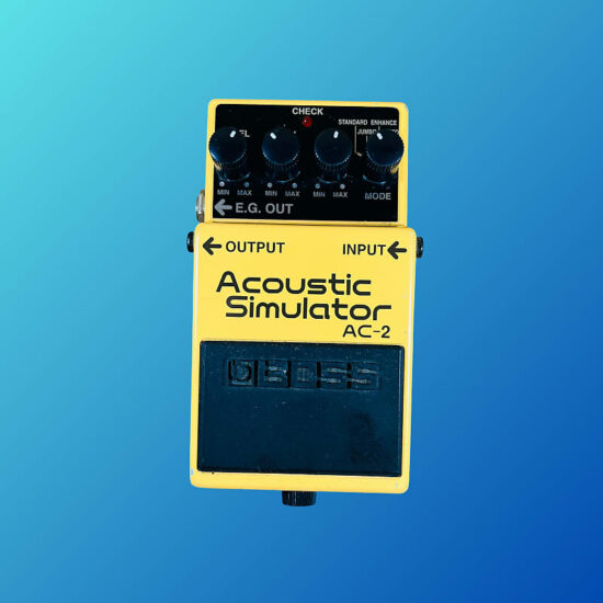 Boss AC-2 Acoustic Simulator (Silver Label) 1997 - 2006 Yellow