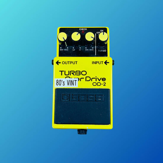 Boss OD-2 Turbo OverDrive (Black Label) 1985 - 1988 Yellow