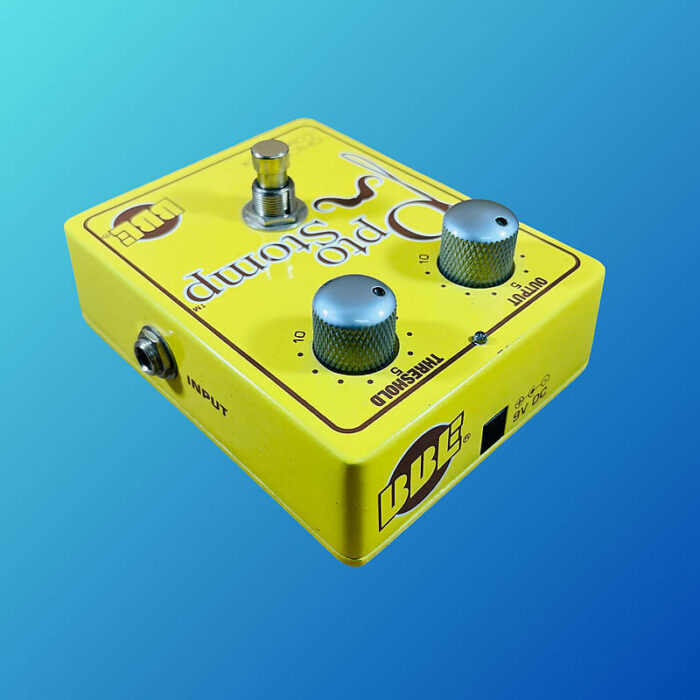 BBE Opto Stomp Optical Guitar/Bass Compressor Pedal 2010s Yellow - Image 3