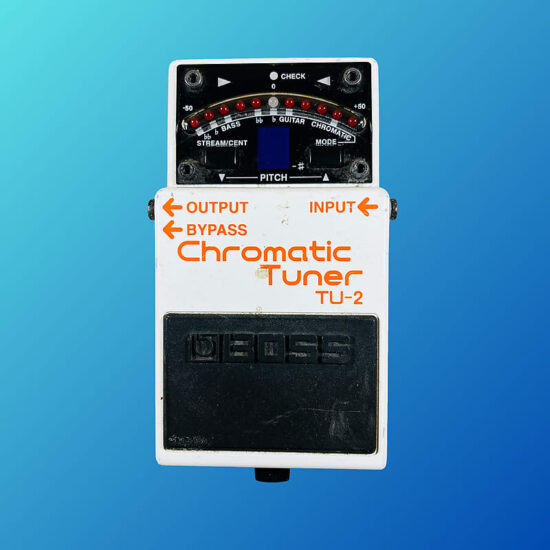 Boss TU-2 Chromatic Tuner (Dark Gray Label) 1998 - 2009 White