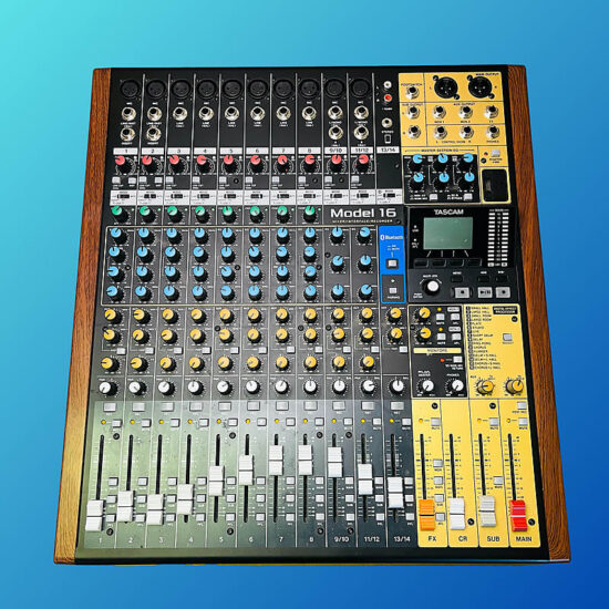 TASCAM Model 16 Multitrack Recorder / Mixer / Audio Interface 2019 - Present Black with Wood Cheeks
