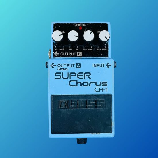 Boss CH-1 Super Chorus (Dark Gray Label) 2001 - Present Blue