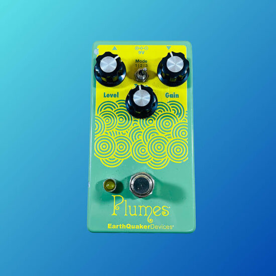 EarthQuaker Devices Plumes Small Signal Shredder Overdrive 2019 - Present Green / Yellow Print