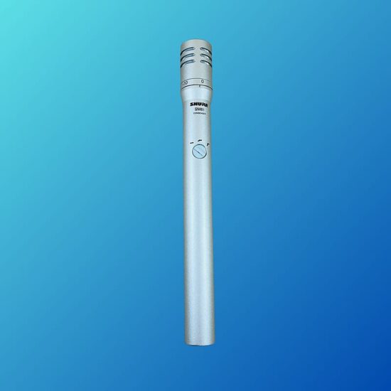 Shure SM81 Small Diaphragm Cardioid Condenser Microphone 1984 - Present Silver