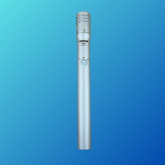 Shure SM81 Small Diaphragm Cardioid Condenser Microphone 1984 - Present Silver