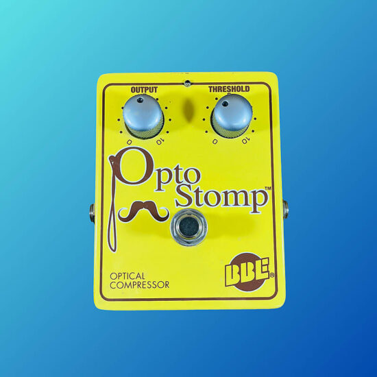 BBE Opto Stomp Optical Guitar/Bass Compressor Pedal 2010s Yellow