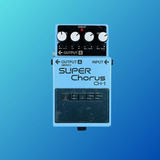 Boss CH-1 Super Chorus (Dark Gray Label) 2001 - Present Blue