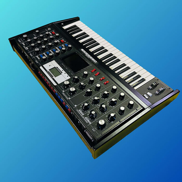 Moog MiniMoog Voyager Electric Blue Edition 44-Key Monophonic Synthesizer 2006 - 2015 Black Cabinet - Image 3