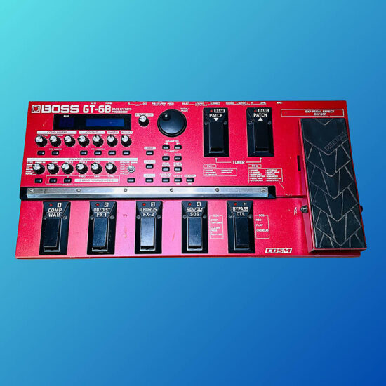 Boss GT-6B Bass Effects Processor 2010s Red