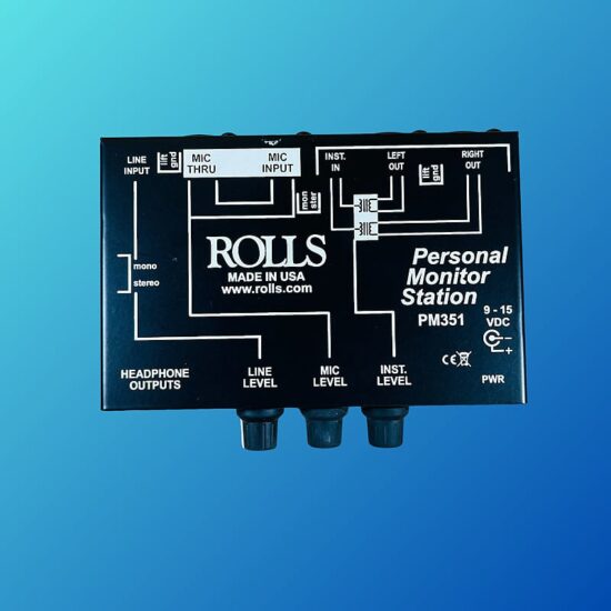 Rolls PM351 Personal Monitor Station 2010s Black