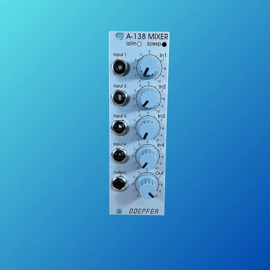 Doepfer A-138b "EXP" Mixer with Logarithmic Pots 2010s Silver