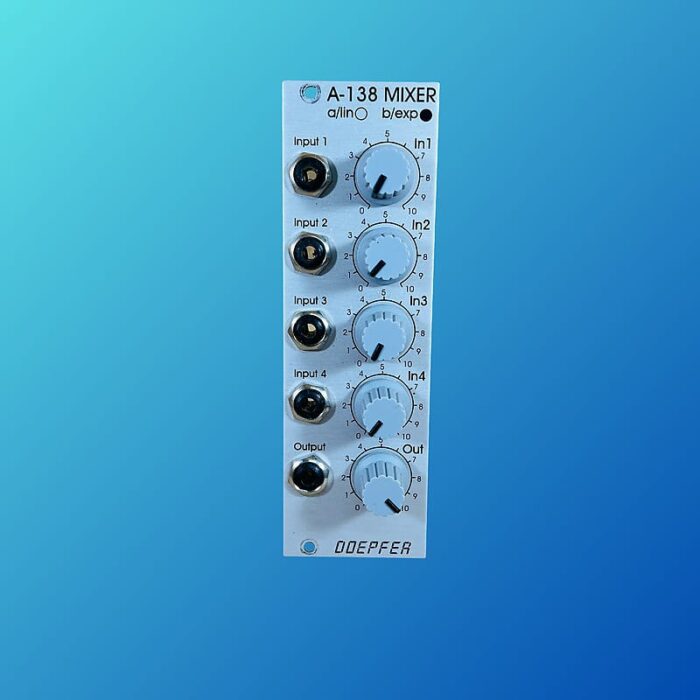 Doepfer A-138b "EXP" Mixer with Logarithmic Pots 2010s Silver