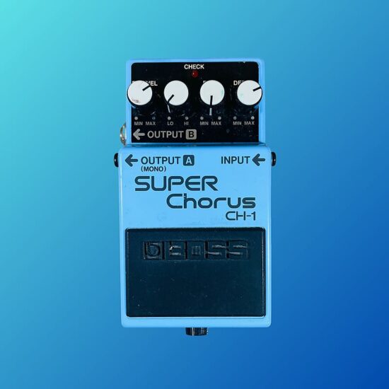 Boss CH-1 Super Chorus (Dark Gray Label) 2001 - Present Blue