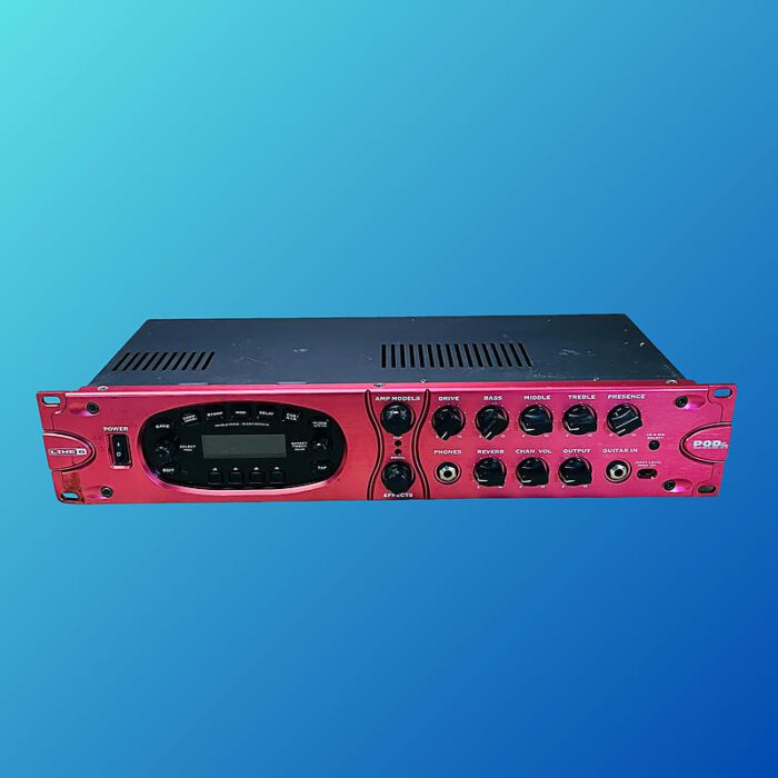 Line 6 POD xt Pro Rackmount Multi-Effect and Amp Modeler 2010s Red