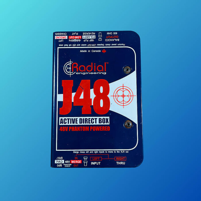 Radial J48 Active Direct Box 2010s Blue