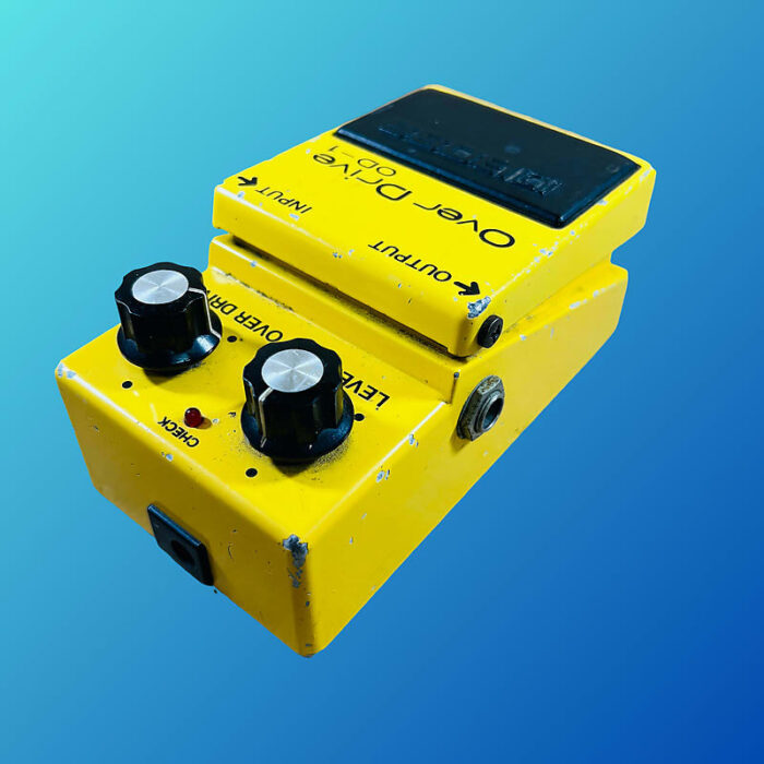 Boss OD-1 Over Drive (Black Label) 1977 - 1985 Yellow - Image 4