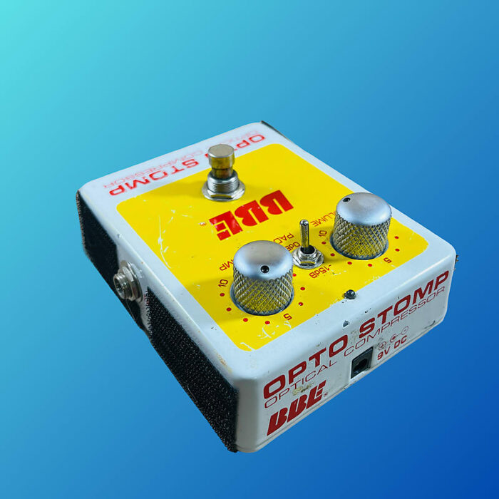 BBE Opto Stomp Optical Guitar/Bass Compressor Pedal 2010s Yellow - Image 3