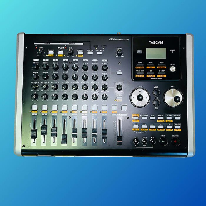 TASCAM DP-02 Digital Portastudio 8-Track Recorder 2010s Black