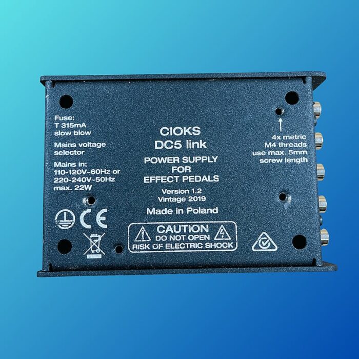 CIOKS DC5 Link 100/300mA 5-Outlet 9-18v Power Supply 2010s Black - Image 2