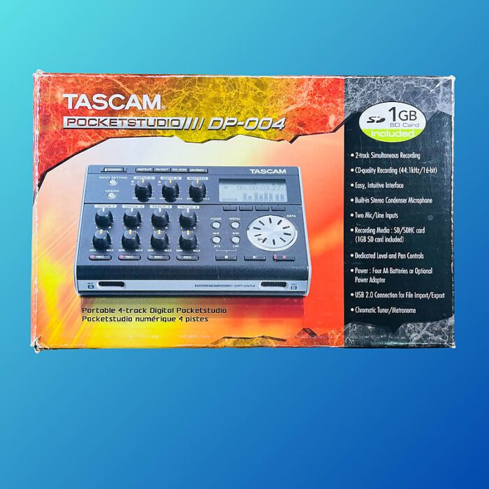 TASCAM Pocketstudio DP-004 Portable Digital 4-Track Recorder 2000s Black - Image 4