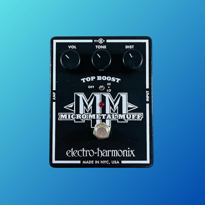 Electro-Harmonix Micro Metal Muff Distortion with Top Boost 2010s Black
