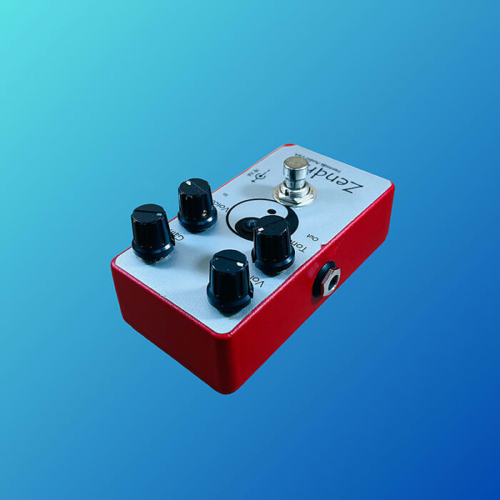 Lovepedal Special Edition "Red Dot" Zendrive 2010s Silver/Red - Image 4