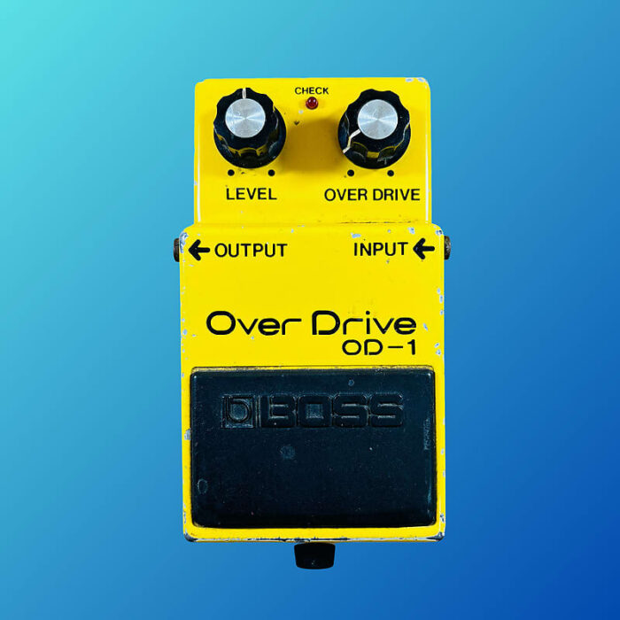 Boss OD-1 Over Drive (Black Label) 1977 - 1985 Yellow