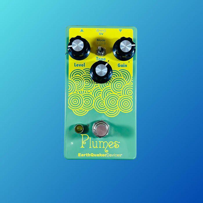 EarthQuaker Devices Plumes Small Signal Shredder Overdrive 2019 - Present Green / Yellow Print