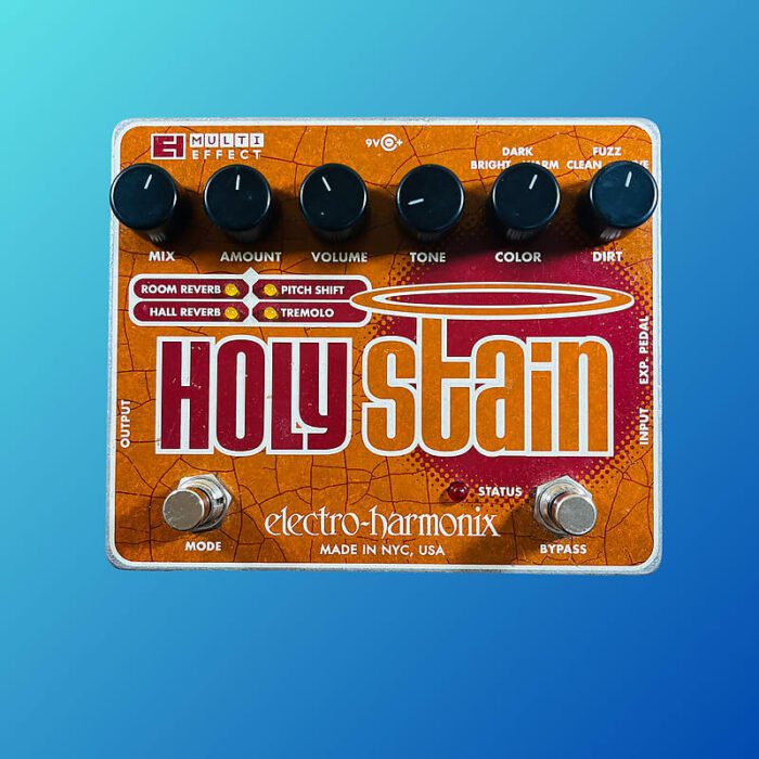 Electro-Harmonix Holy Stain Multi-Effects Pedal: Distortion / Reverb / Pitch / Tremolo 2008 - Present Orange / Red