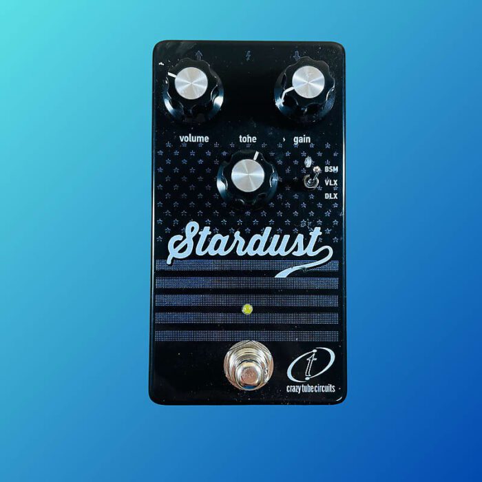 Crazy Tube Circuits Stardust Black Panel Overdrive 2010s Black with Flag Graphic