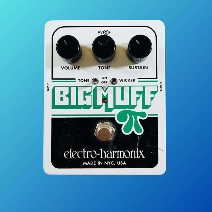 Electro-Harmonix Big Muff Pi with Tone Wicker Distortion / Sustainer 2008 - Present White / Black / Green