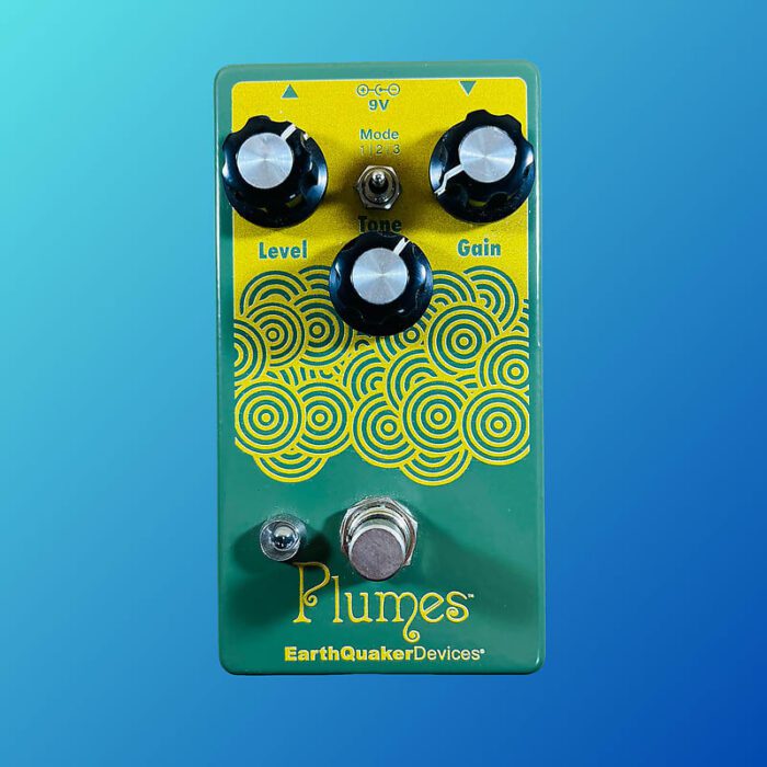 EarthQuaker Devices Plumes Small Signal Shredder Overdrive 2019 - Present Green / Yellow Print