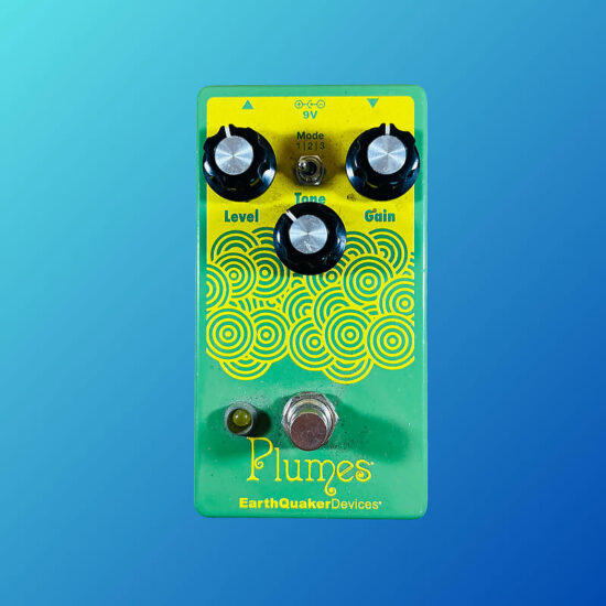 EarthQuaker Devices Plumes Small Signal Shredder Overdrive 2019 - Present Green / Yellow Print