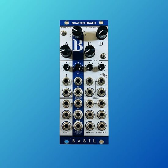BASTL Instruments Quattro Figaro Quad VCA with CV Invertors and Mixed Outputs 2013 - 2020 Silver