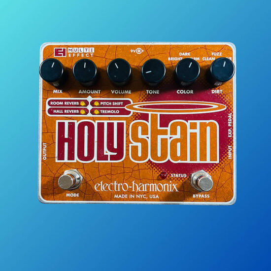 Electro-Harmonix Holy Stain Multi-Effects Pedal: Distortion / Reverb / Pitch / Tremolo 2008 - Present Orange / Red
