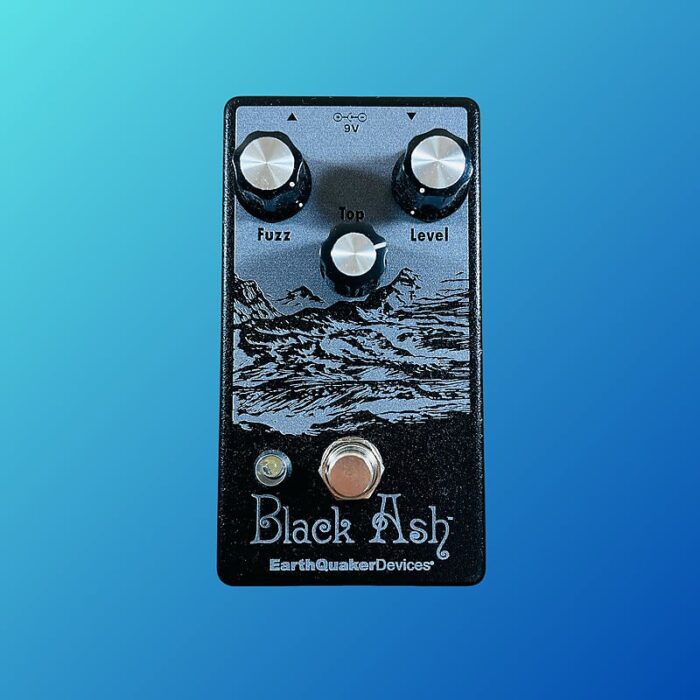 EarthQuaker Devices Black Ash Endangered Fuzz 2018 Black Texture / White Print