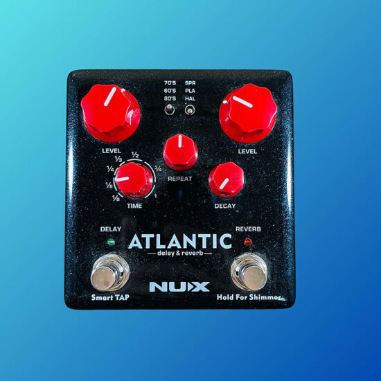 NuX NDR-5 Verdugo Series Atlantic Delay/Reverb 2018 Black/Red