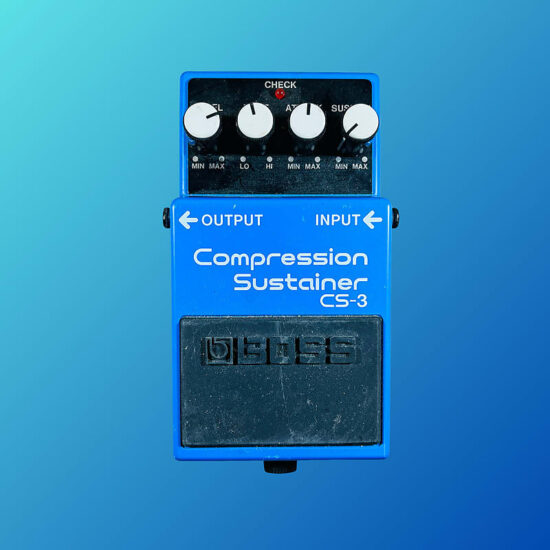 Boss CS-3 Compression Sustainer (Silver Label) 1997 - Present Blue
