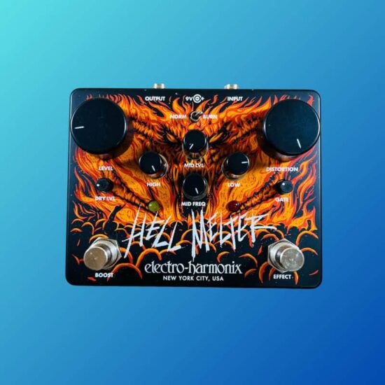 Electro-Harmonix Hell Melter Advanced Metal Distortion 2023 - Present - Black / Flames Graphic