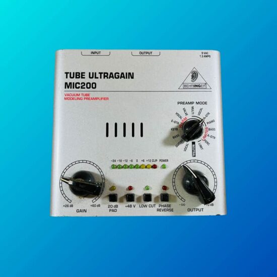 Behringer Tube Ultragain MIC200 Vacuum Tube Modeling Preamplifier